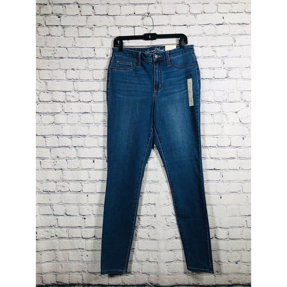 Universal Thread Women High-Rise Jegging Smooths & Sculpts Blue Jeans Size 12/31